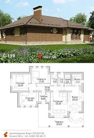 проекты домов с гаражом на 2 машины и сауной Proekt Doma C 139 5 6 Proekt Krasivogo Shirokogo Odnoetazhnogo Doma S Saunoj V Stile Rajta Ot Houses100 Ploshadyu 140m2 V 2020 G Odnoetazhnye Doma Proekty Domov Dom