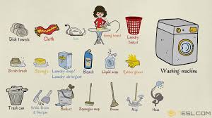 That means home items name in english and hindi, name of household items in hindi and english, household products list, a household article which situated on our house. Cleaning Supplies List Of House Cleaning Laundry Vocabulary 7esl Vocabulary English Vocabulary Clean Laundry