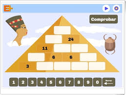 Juegos matemáticos para ordenar números. Juegos Educativos Online Gratis Piramide De Numeros Naturales Juego De Matematicas De Primaria