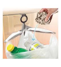 Never worry about being late in the morning because you can't find one of your shoes by storing your shoes in an over the door shoe organizer. Cabinet Door Trash Bag Holder In Plastic Bag Recyclers