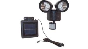 Aleko Smsl22led Twin Head 22led Solar Powered Security Light Motion Sensor Light Youtube