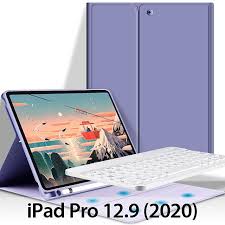 Ipad Pro 12 9 2020 Bluetooth Keyboard Flip Case With Pencil Holder Bluetooth Keyboard Ipad Pro Pencil Holder