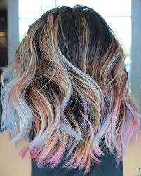 This Pastel Rainbow Hair Trend Is The Epitome Of Summer Glam Pastel Rainbow Hair Peekaboo Hair Summer Hair Color