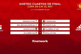 نهائي كأس الملك دون حضور جماهيري. Ø§Ù„ÙƒØ´Ù Ø¹Ù† Ù†ØªØ§Ø¦Ø¬ Ù‚Ø±Ø¹Ø© Ø±Ø¨Ø¹ Ù†Ù‡Ø§Ø¦ÙŠ ÙƒØ£Ø³ Ù…Ù„Ùƒ Ø¥Ø³Ø¨Ø§Ù†ÙŠØ§ ØµÙˆØ±Ø©