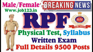 Railway Police 9500 Posts Male Female Physical Test