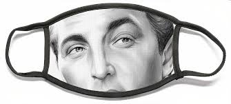 Robert Mitchum Face Mask by Greg Joens