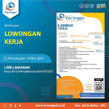 We did not find results for: Lowongan Kerja Infoueu Universitas Esa Unggul Facebook