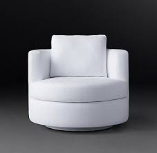 Rh Modern S Wren Fabric Swivel Chair Defined By Soft Curves And Compact Proportions Our Wren Chair Offers Env Swivel Chair Chair Accent Chairs For Living Room
