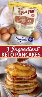 The Best 3 Ingredient Keto Pancakes Recipe In 2020 Low Carb Breakfast Easy Low Carb Pancake Recipe Low Carb Pancakes