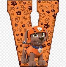 R kids can learn each letter from the 26 alphabets through a fun story. V De Alfabeto Decorativo Paw Patrol Alphabet W Png Image With Transparent Background Toppng