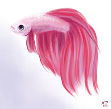 Bummed Betta By Majoh Deviantart Com On Deviantart Oil Pastel Art Betta Fish Art