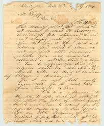 Letter from Edward S. Burch to Mr. Veazey, 1860]