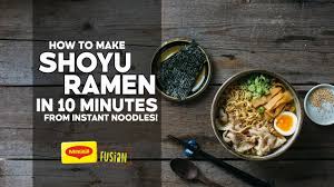 If you're eating your instant ramen flavored only by that sad little packet of powder that comes with it, you are doing it wrong. Ramen School 5 Shoyu Ramen In 10 Minutes From Instant Noodles Youtube