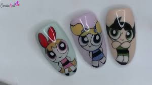 A continuación, te mostraremos diferentes diseños y un paso a paso para realizar una decoración de uñas que las más pequeñas de. Unas Cartoon Supernenas Paso A Paso Youtube