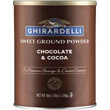 The luxuriously deep flavor of ghirardelli premium double chocolate hot. Ghirardelli Sweet Ground Chocolate And Cocoa Powder 1 36 Kg Buy Online In Germany At Desertcart De Productid 72978889