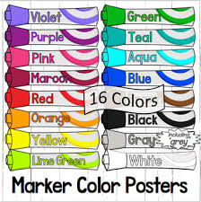 Color Posters Markers
