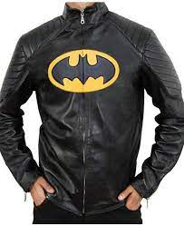 The Lego Batman Yellow Padded Logo Leather Jacket Leather Jacket Leather Jacket Style Real Leather Jacket