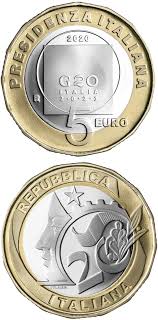 The florin, one of the most used coinage types in european history, was struck in florence in the 13th century. 5 Euro Coin The Italian Presidency Of The G20 Italy 2020