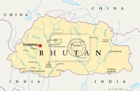 Das land bhutan liegt in asien, ist 47.000 qkm groß und besitzt ca. Bhutan Politische Karte Mit Hauptstadt Thimphu Nationale Grenzen Fototapete Fototapeten Landumschlossenes Bhutan Himalaya Myloview De