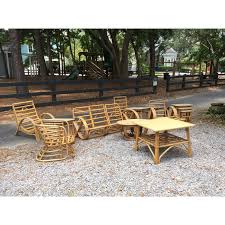 1950s Vintage Rattan Patio Set 15 Pieces For Sale Image 4 Of 5 Patio Patio And Garden Patio Set