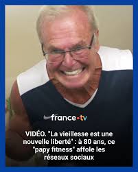 💪 VIDÉO. "La vieillesse est une nouvelle liberté" : à 80 ans, ce "papy  fitness" affole les réseaux sociaux 👉 https://ebx.sh/zCJzSS