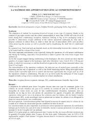 À compter du 1er octobre 2020 (et non du. Pdf La Maitrise Des Apports D Oxygene Au Conditionnement