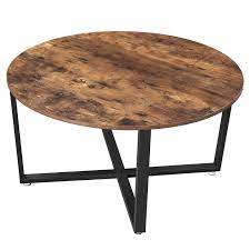 Aro marble coffee table 1/25 by atra. Vasagle Round Coffee Table Industrial Style Cocktail Table Durable Metal Frame Easy To Assemble For Living Room Bedroom Rustic Brown And Black Lct88x Buy Online In Guernsey At Guernsey Desertcart Com Productid 165309812