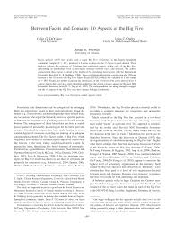 Uncover why de young properties is the best company for you. Pdf Between Facets And Domains 10 Aspects Of The Big Five