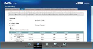 Zyxel P8702nv2 Screenshot Upnp