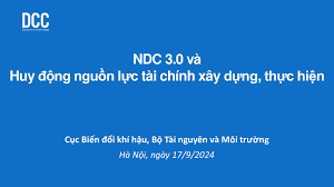 NDC 3.0: Huy động nguồn lực tài chính xây dựng, thực hiện - International  Climate Initiative (IKI) in Viet Nam