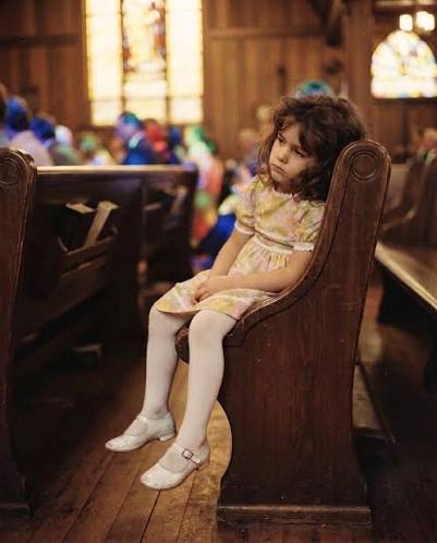 Childhood memories of mischief in a church pew