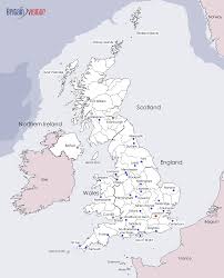 Wales outline map labeling with country capital and major cities, cardiff, swansea, newport, wrexham, and barry. Map Of Major Towns Cities In The British Isles Britain Visitor Travel Guide To Britain