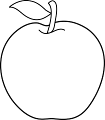Black And White Apple Outline Apple Clip Art Apple Outline Apple Images