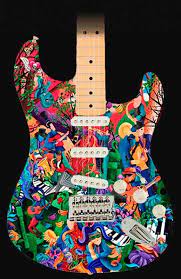 Hey, i was wondering if anyone has any experience painting a guitar with artwork, not a solid color or something, and how they finished it. Custom Guitars For Sale Guitar Painting Guitar Custom Guitars