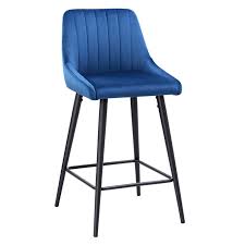 Velvet Counter Stool Blue Counter Stools Counter Height Bar Stools Bar Stools