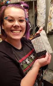 Quilt block making skills and rotary cutter safety