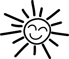 Black Figure Png Clipart Black And White Happy Sun Clip Art