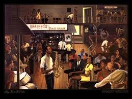 Jazz From The Cellar Fine Art Print By Ernest Watson At Itsablackthang Com African American Art Fine Art Prints Art
