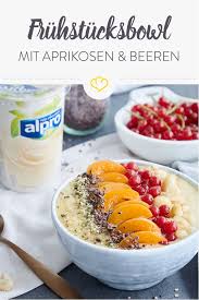 Fruhstucksbowl Mit Aprikose Johannisbeeren Und Mandeln Rezept Rezepte Leckere Vegane Rezepte Gesundes Essen
