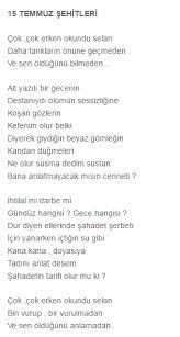 15 Temmuz Demokrasi Bayrami Siirleri Siir 15 Temmuz Guzel Soz