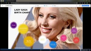 Lady Gaga Birth Natal Chart Youtube