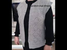 Dondurma Kulahi Bayan Yelek Detayli Anlatimi Youtube Cardigan Fashion Sweaters