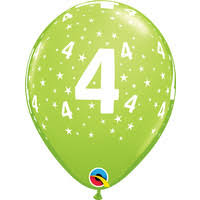 Heliumballonnen 4 Jaar Bestellen Zorg Voor Party Online Feestartikelen En Ballondecoraties