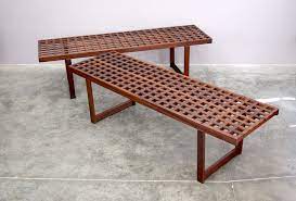 What do you do with an old coffee table with a dinged up or stained top? Rare Peter Lovig Nielsen Coffee Tables Benches Sold Vintage Modern Maine