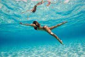Swimmer Underwater Photographer Anais Chaine