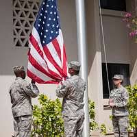 From left to right) U.S. Air Force 1st Lt. Cale Reeves,