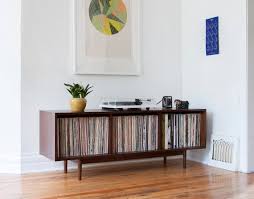 Double Row Record Storage Cabinet Holds 600 700 Lps Etsy Record Storage Cabinet Record Cabinet Record Storage
