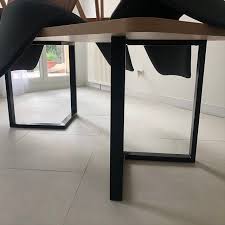 Ready to assemble with tools and hardware. Set Of 2 Dining Table Legs Industrial Style Table Legs Metal Etsy Metal Table Legs Steel Table Metal Table