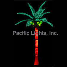 Lighted 9 8 Tiara Palm Tree With 8 Coconuts 8 Lighting Modes 995 Corona Chr Southern Christmas Decorations Tropical Christmas Hawaiian Party Decorations