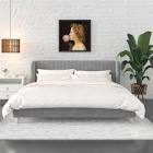 Holly King Size Upholstered Platform Bed Novogratz